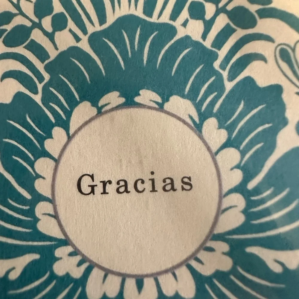 🩵5/$8 Hallmark Vida Gracias Cards - Teal and Cream